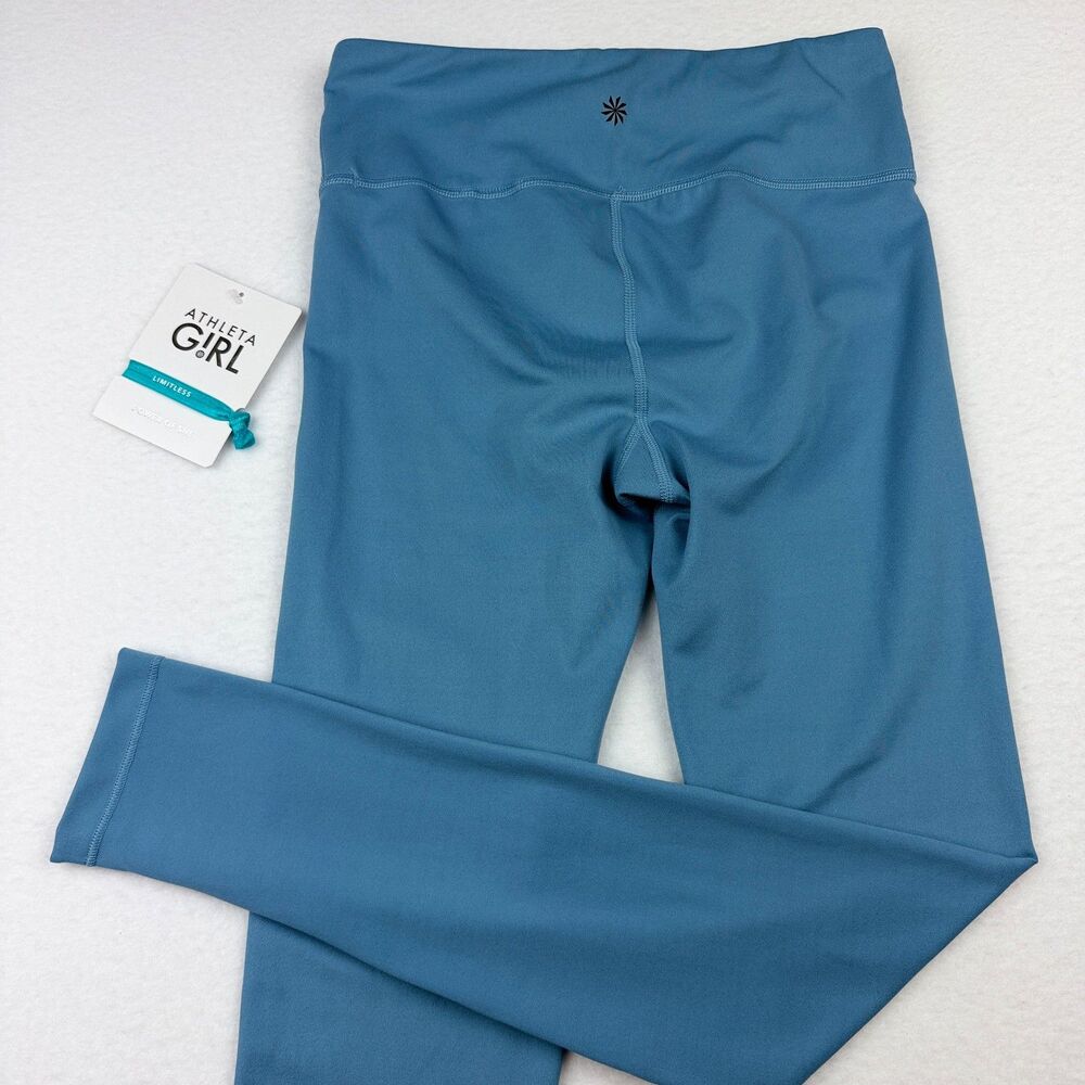 Athleta Girl Chit Chat High Rise Leggings XL 14 Blue NWT - Picture 5 of 8